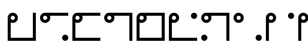 Nyctographic font