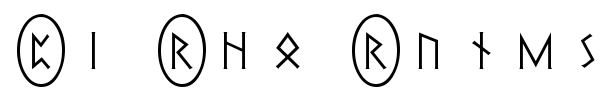 Pi Rho Runestones font