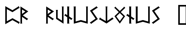 PR Runestones 2 font preview