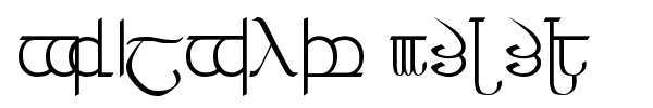 Tengwar 3+4+5 font preview