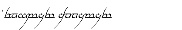 Tengwar Annatar font