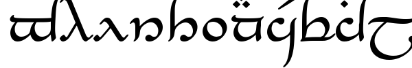 Tengwar Elesil font
