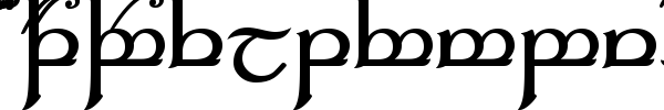 Tengwar Elfica font