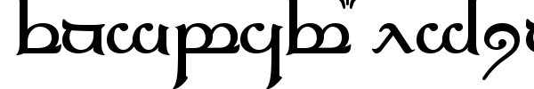 Tengwar Elfica font preview