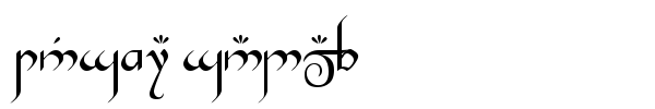 Tengwar Gandalf font