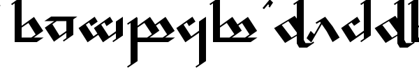 Tengwar Noldor font preview