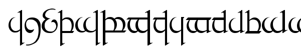 Tengwar Quenya font preview