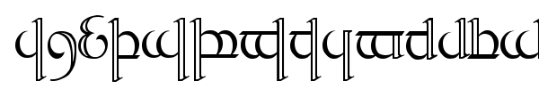 Tengwar Quenya font preview