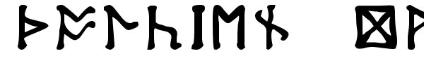 Tolkien Dwarf Runes font
