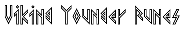 Viking Younger Runes font preview