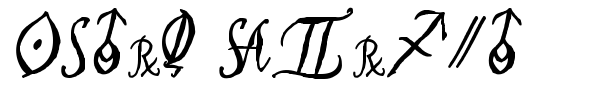 Astro Script font preview