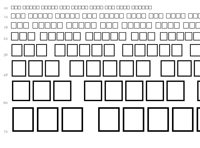 Eileens Medium Zodiac font waterfall