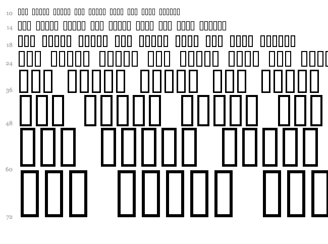 Essene Dingbats font waterfall