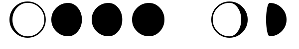 Moon Phases font
