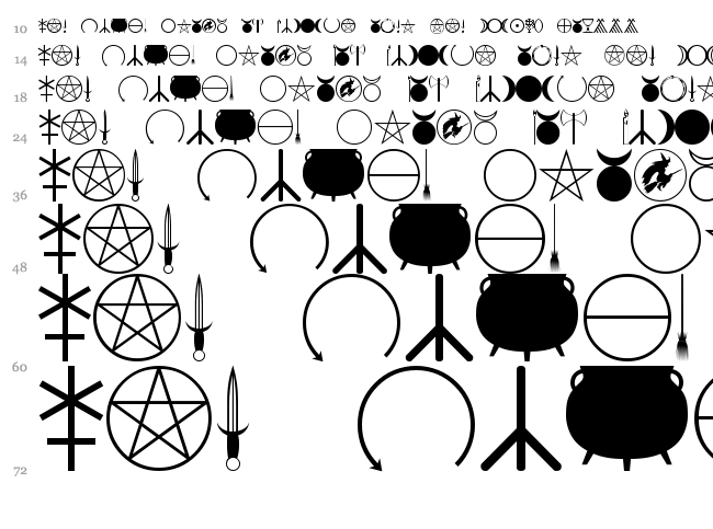 Woolbats font waterfall
