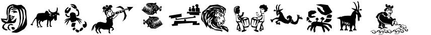 Xilo in Zodiac font