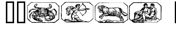Zodiac 00 font