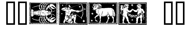 Zodiac 01 font
