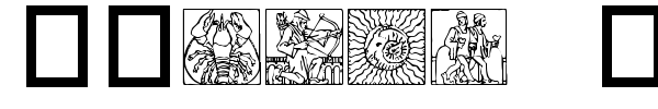 Zodiac 03 font