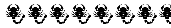 Zodiac Nice font preview