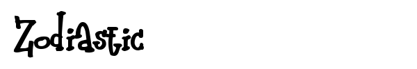 Zodiastic font