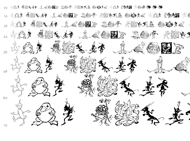 Goblins font waterfall