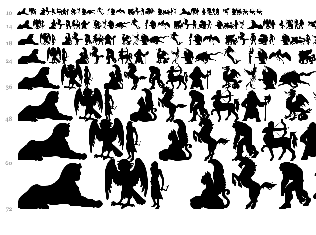 Imaginary Forces font waterfall