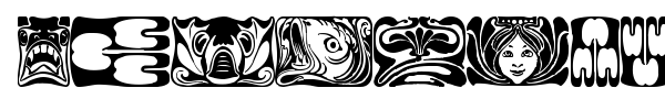 Jugendstil Ornamente font