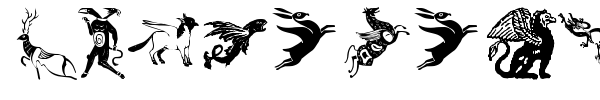 Mythological Disks font preview