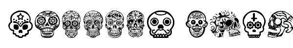 Mexican Skull font