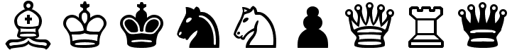 Chess Cases font