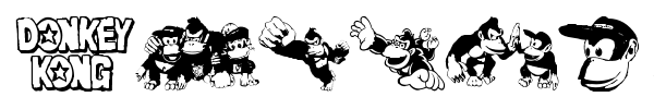 Donkey Kong World font