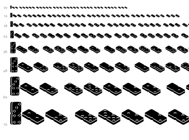 Dotica font waterfall