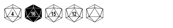 dPoly font
