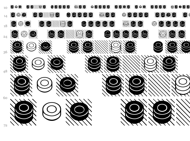Draughts Ultrecht font waterfall