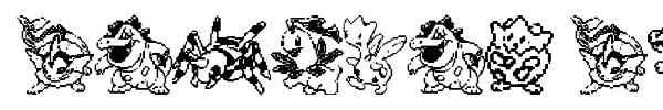 Pokemon Pixels font