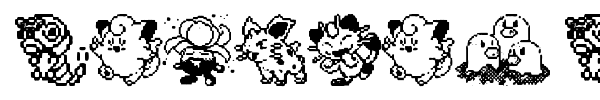 Pokemon Pixels font preview