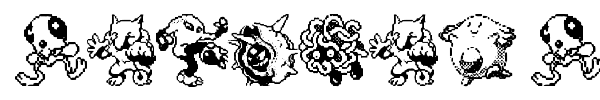 Pokemon Pixels font preview