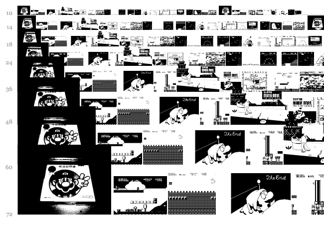Super Mario Lost! font waterfall