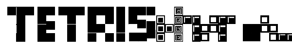 Tetris Blocks font