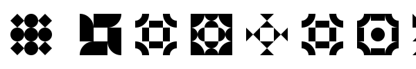 5 Geomedings font