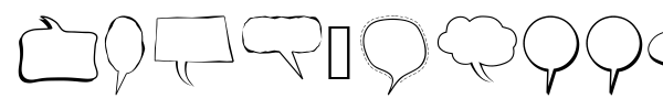 Alin Speech Bubbles font