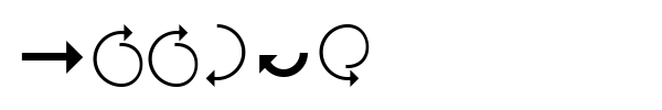 Arrows font