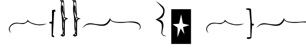 Bella K. Brackets font