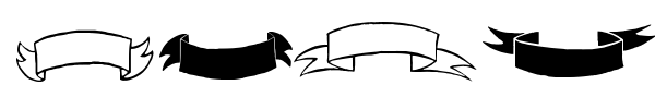 Black & White Banners font