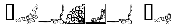Border Corners 2 font