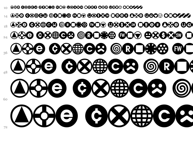 Bullet Balls AOE font waterfall