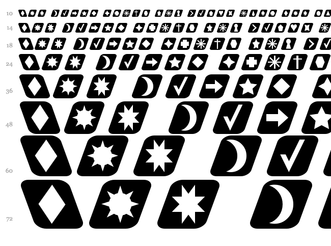 Cut Outs for 3D FX font waterfall