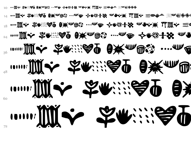 Doodlizing font waterfall