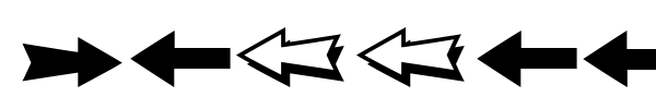 Follow The Arrow font